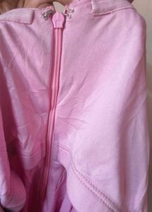 Pink Sequin Strapless Ruched Dress