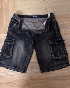 Vintage Cargo Denim Jorts with pockets
