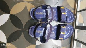 Navy Blue Toe Ring Sandals