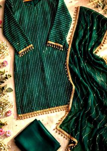 💚✨sea green pakistani suit 😍😍