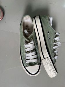 Light Green Canvas Sneakers
