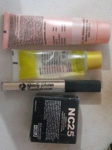 Primer,concealer,foundation,loosefacepowder
