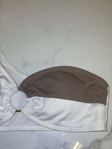 Colorblock Ring Detail Bikini Top