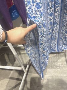 Blue Floral Maxi Dress - Bohemian Chic