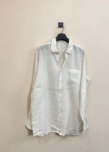 Men's White Linen Shirt