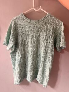 Textured Mint Green Top