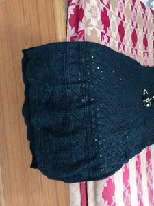 beautiful black kurta for Raksha Bandhan
