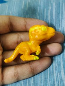 Kinder Joy Orange Dinosaur Toy Figure