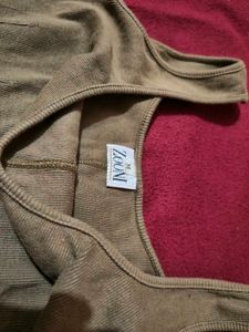 Ribbed Square Neck Tank Top