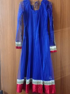 ❤️suit Long blue party wear ❤️ heavy work ❤️ anark