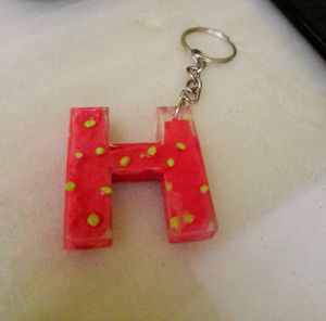Any1Resin Letter Keychains - Handmade Initial Cha
