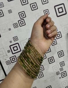 Premium Glass Bangles + Earrings Combo | New