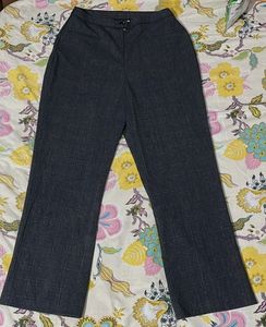 Gray Wide Leg Trousers