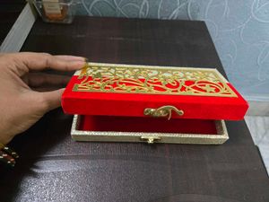 Designer Red &amp; Gold Clutch/Box