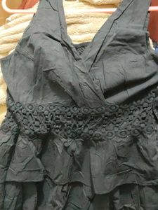 Chic Black Tiered Ruffle Dress