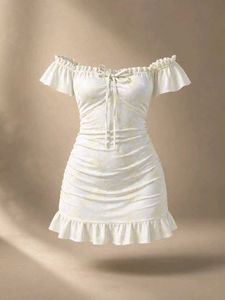 Ruffle Off-Shoulder Mini Dress