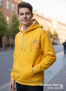 Yellow Bear Hoodie - Stay Warm!