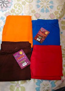 Set of 4 Stretchable Churidar Leggings