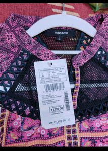 Stylish Pink Geometric Print Sleeveless Top
