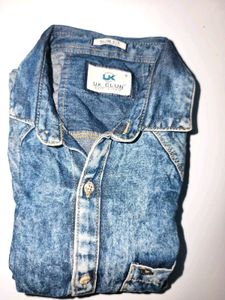 Vintage Acid Wash Denim Shirt
