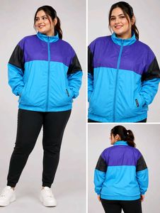 Vintage Colorblock Windbreaker Jacket