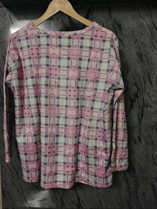 Cozy Pink Plaid Top