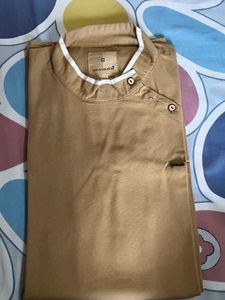 Men's Golden Brown Ethnic Kurta