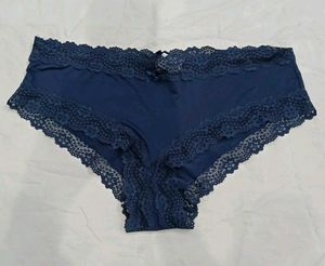 ⭐ Navy Blue Lace Trim Briefs