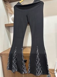 Elegant Black Flared Leggings