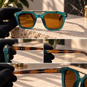 Philipp Plein Teal Sunglasses