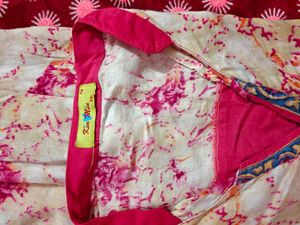 Vibrant Floral Print Kurta