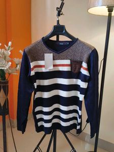New Korean Esepure Stylish Striped Knit Sweater