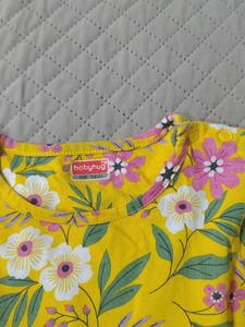 Yellow Floral Pajama Set