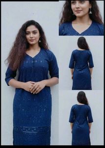 Elegant Blue Chikankari Kurta