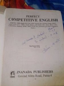 Perfect Competitive English Book