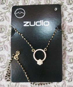 ✨ Zudio Elegant Black &amp; Gold Mangalsutra Necklace