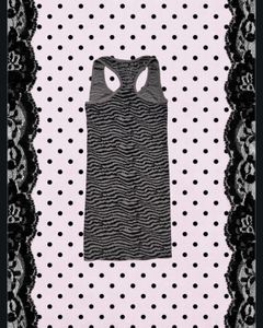 Grunge Striped tank top with embellishments