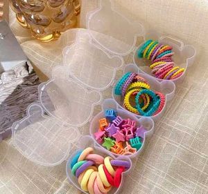 30+Cute Bear Hair Tie with Clip Organizer