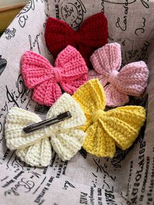 Cute Crochet Bow Hair Clips