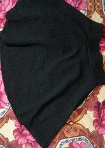 Classic Black Flared Mini Skirt
