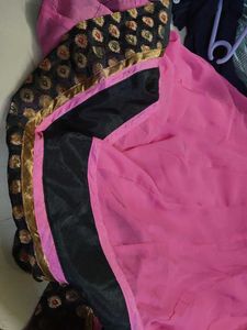 Pink Embroidered kurta with heavy embroidery very