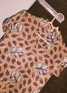 Leaf Print Kurta