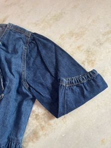 Chic Bow knot Denim Dress