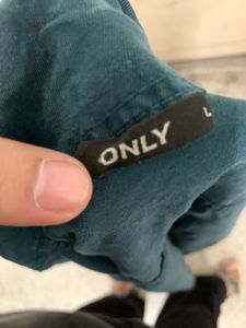 Teal Cropped Denim Jacket