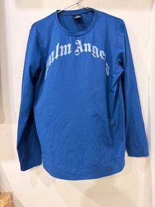 Palm Angels Blue Sweatshirt