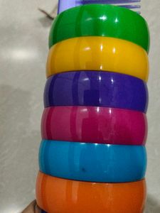 6 colourful bengles