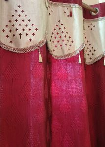 Maroon Window Curtains