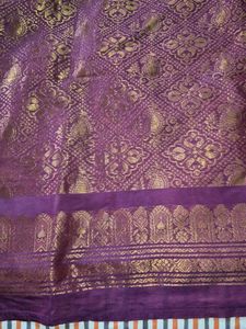Elegant Purple Silk Saree