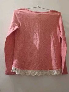 Cute Pink &amp; Lace Top