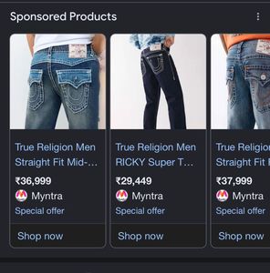 Designer Flared Blue Jeans